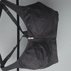 VSX Sport Victoria's Secret Black Zip-Front Sports Bra | Size 38C